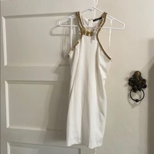 Goddess style white mini